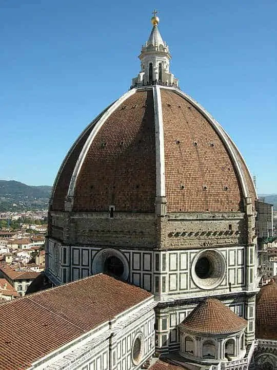Style architektoniczne: renesans. Kopuła tatedey we Florencji.