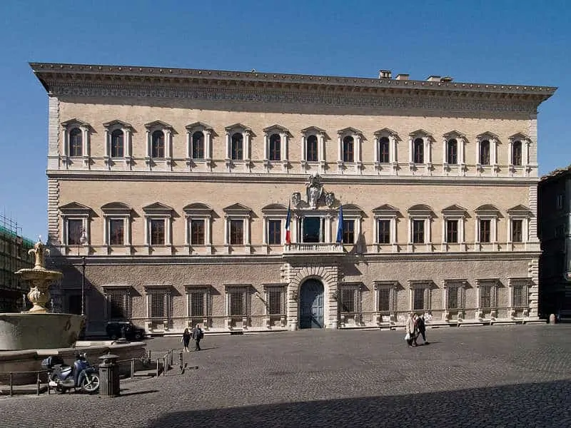 Renesansowy pałac w Rzymie