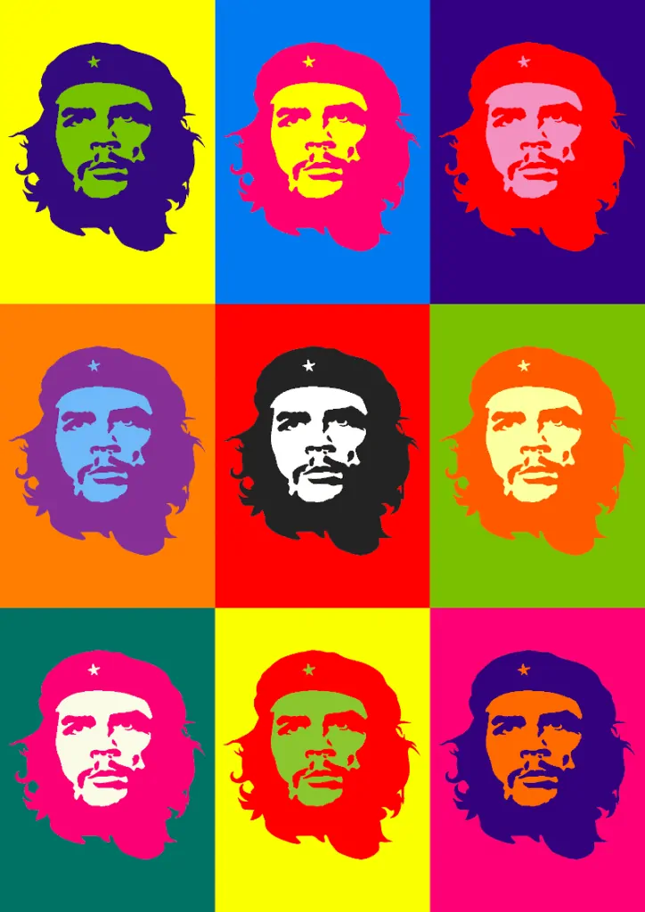 Barwy dopełniające na przykładzie obrazu Che Guevara Andy'ego Warhola 