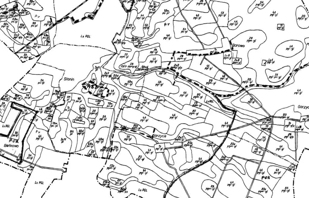 Rodzaje map: Mapa tematyczna - mapa glebowo-rolnicza 