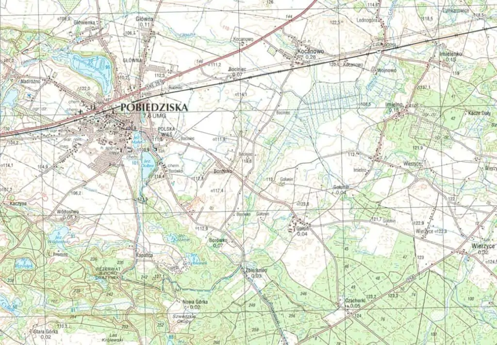 rodzaje map - mapa topograficzna