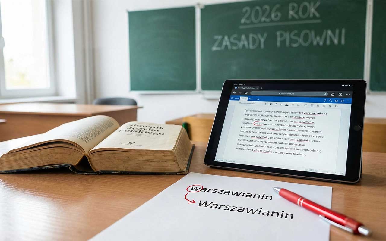 Koniec z "warszawianinem" małą literą. Wielka reforma ortografii 2026 wywraca zasady do góry nogami