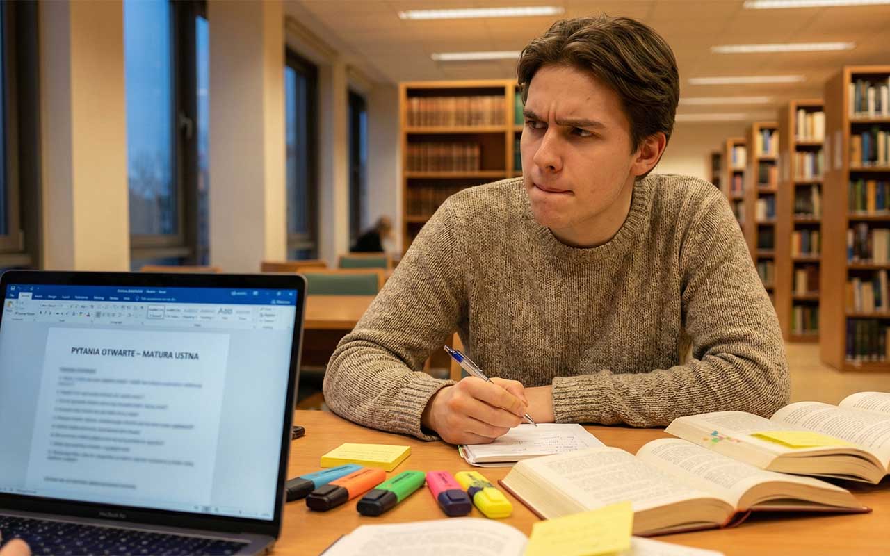 Koniec z maturalną ruletką? Pytania jawne na egzamin ustny z polskiego zmieniają zasady gry