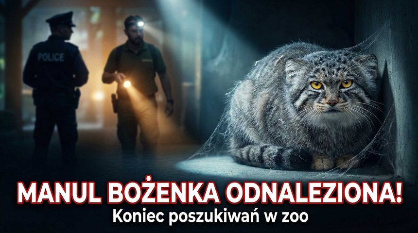Szczęśliwy finał poszukiwań: Manul Bożenka z poznańskiego zoo bezpieczna w domu