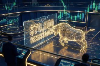 Bitcoin u Bram Raju: Poziom 70 000 USD Ponownie na Celowniku Inwestorów