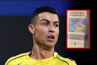 "Poszukiwany mężczyzna ze skłonnością do płaczu". Brutalna kpina z Ronaldo na ulicach Rijadu