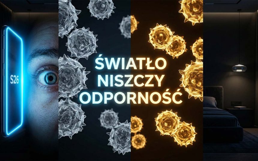 Światło niebieskie i dopamina: Dlaczego Twoja nocna rutyna z telefonem niszczy limfocyty T в 2026 roku?
