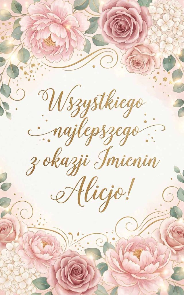 Jak złożyć życzenia Alicji? Sprawdzone pomysły na 2026 rok