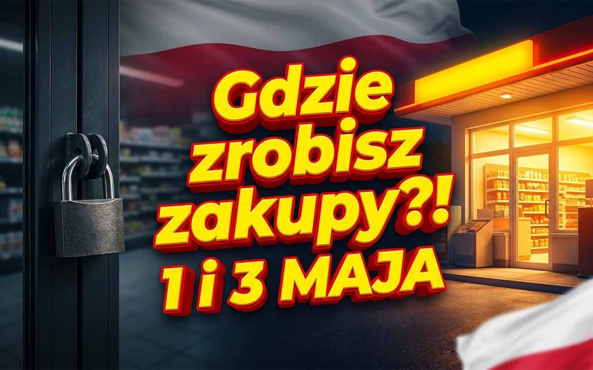 Handel w majówkę 2026: Które sklepy są otwarte 1 i 3 maja?