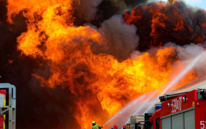 Piekło przy Trasie S7: Wielki Pożar Hali Produkcyjnej w Łomnej i Walka Służb Ratowniczych na Mazowszu