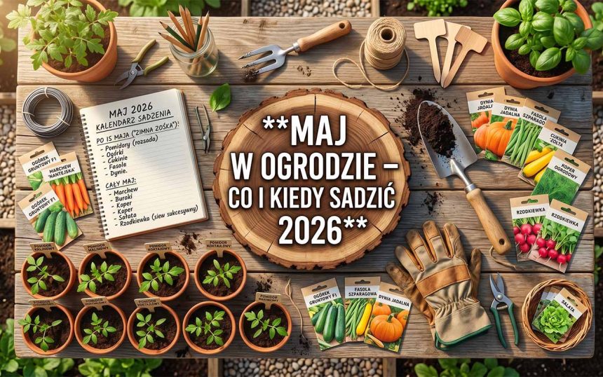 Co sadzić w ogrodzie w maju 2026 – kompletny kalendarz ogrodnika