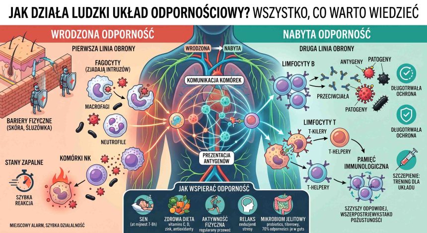 Jak działa ludzki układ odpornościowy? Wszystko, co warto wiedzieć