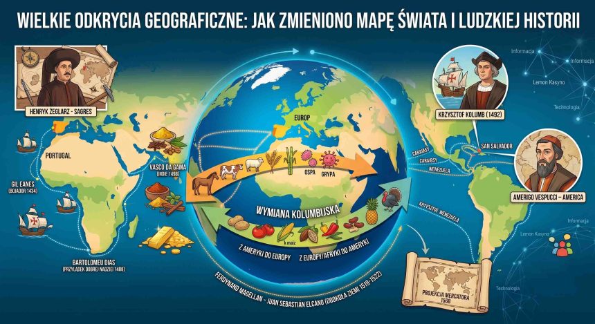 Wielkie odkrycia geograficzne: jak zmieniono mapę świata i ludzką historię