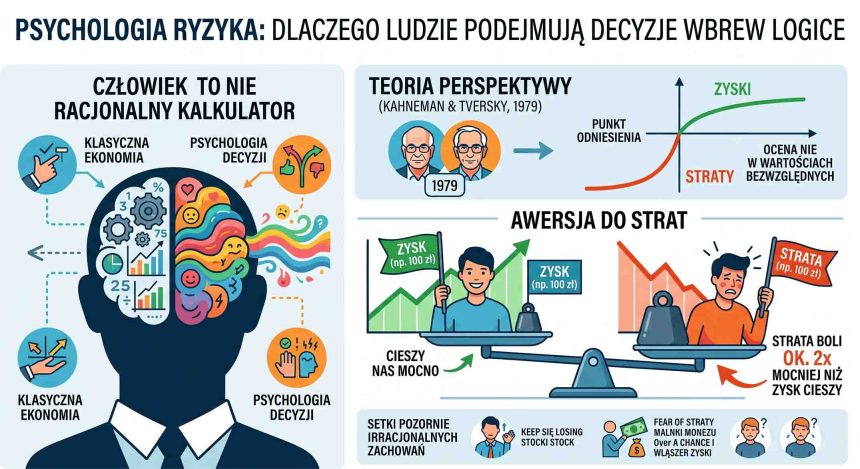 Psychologia ryzyka: dlaczego ludzie podejmują decyzje wbrew logice