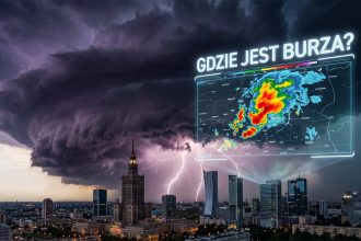 Gdzie jest burza 9 czerwca? Radar opadów i mapa wyładowań na żywo