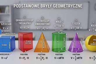 Objętość brył – wzory: graniastosłup, ostrosłup, kula
