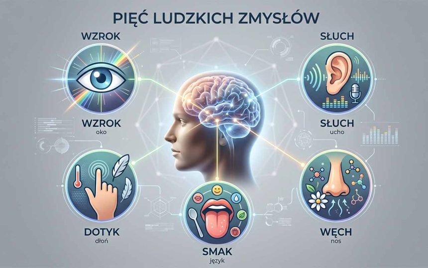 Zmysły człowieka – wzrok, słuch, węch, smak, dotyk