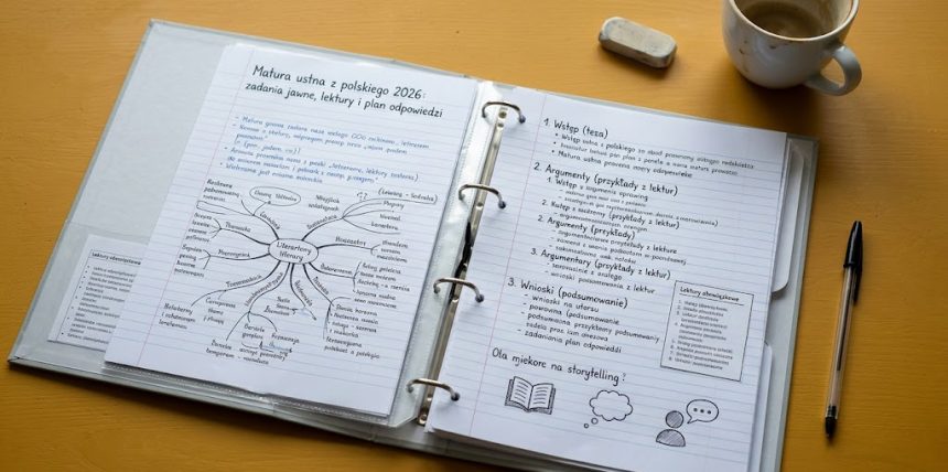 Matura ustna z polskiego 2026: zadania jawne CKE, lektury obowiązkowe, terminy, punktacja i plan odpowiedzi. Sprawdź, jak przygotować wypowiedź i zdać egzamin.