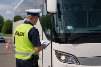 Kontrole autokarów na wakacje 2026: sprawdź punkty Policji, numer rejestracyjny, OC, badanie techniczne i kierowcę przed wyjazdem dziecka na kolonie lub obóz. Pełna instrukcja dla rodziców online. 24