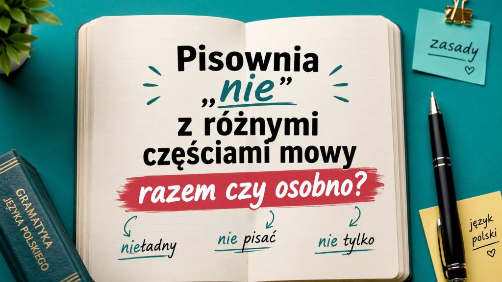Pisownia „nie” z różnymi częściami mowy: sprawdź, kiedy pisać je łącznie, a kiedy rozdzielnie. Aktualne zasady RJP od 2026 roku, przykłady, wyjątki i częste błędy językowe.