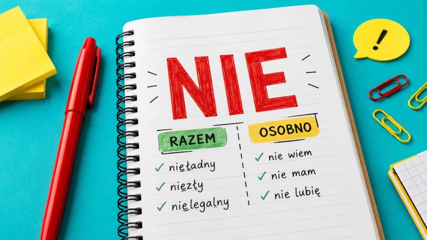 Pisownia „nie” z różnymi częściami mowy: sprawdź, kiedy pisać je łącznie, a kiedy rozdzielnie. Aktualne zasady RJP od 2026 roku, przykłady, wyjątki i częste błędy językowe.