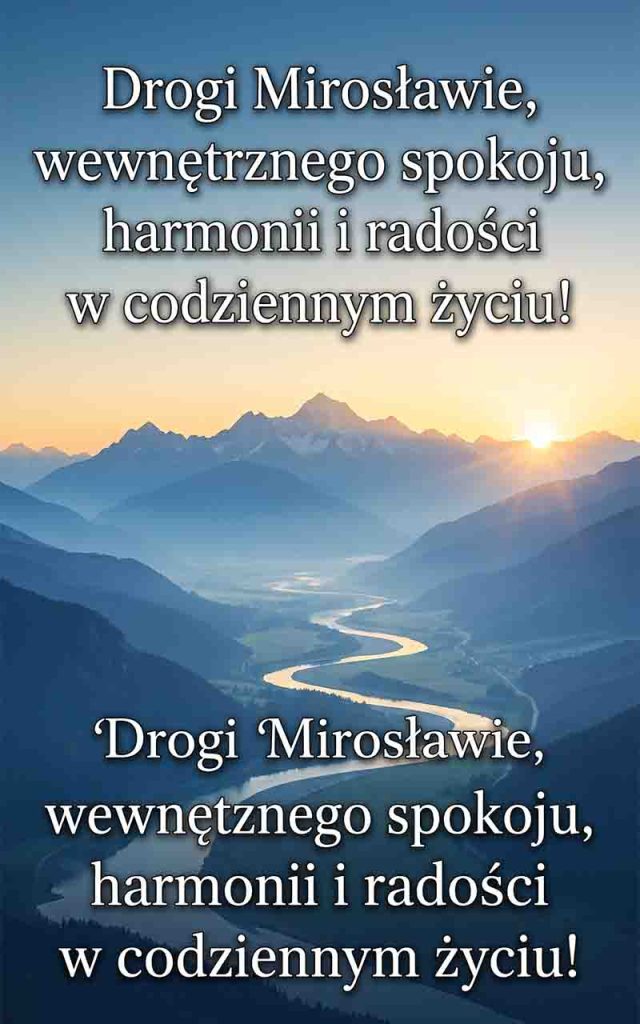 Jak złożyć najlepsze życzenia dla Mirosława?