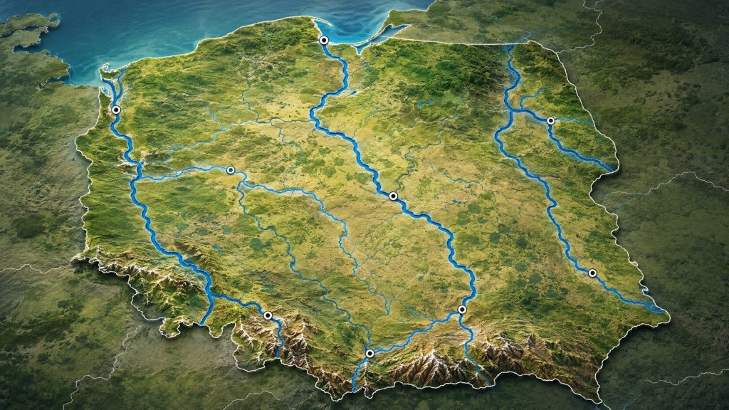 Najdłuższe rzeki w Polsce – mapa, długość, źródła i miasta nad rzekami