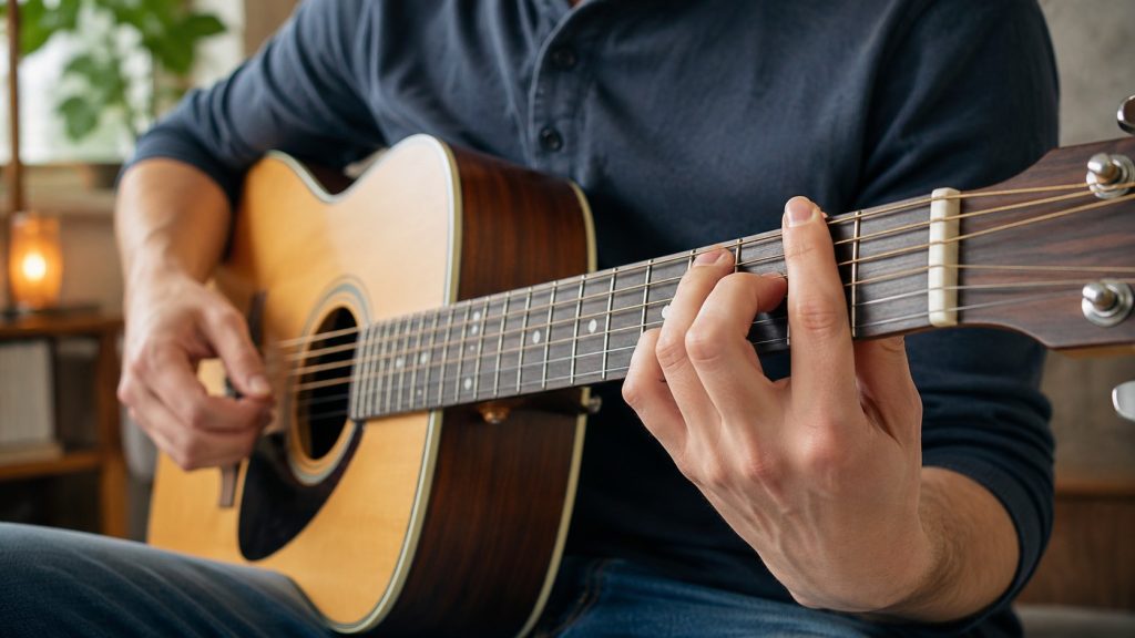 Akordy na gitarę dla początkujących – diagramy, chwyty i proste piosenki krok po kroku
