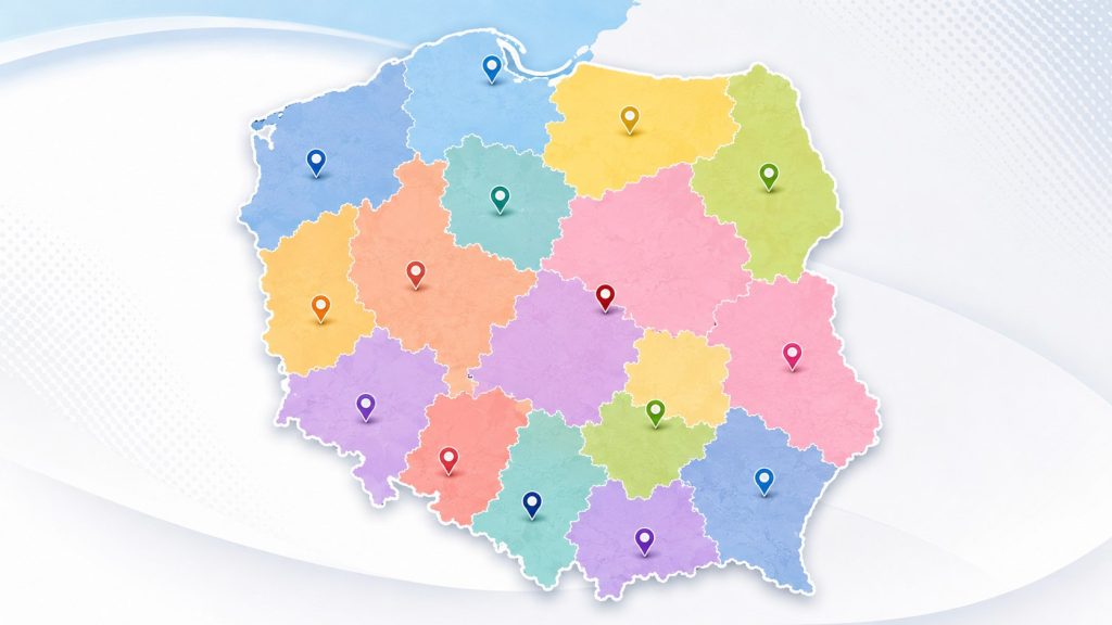 Województwa i ich stolice – mapa Polski, tabela oraz quiz z odpowiedziami