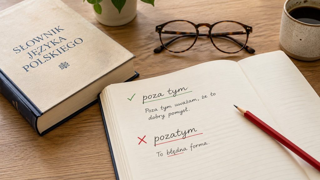 „Poza tym” czy „pozatym”? Jak zapisać poprawnie i dlaczego