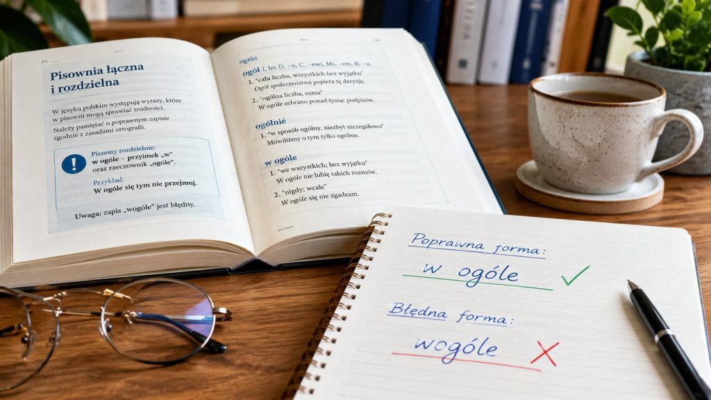 „W ogóle” czy „wogóle”? Poprawna pisownia, wymowa i przykłady zdań