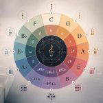 Koło kwintowe krok po kroku: sprawdź tonacje, znaki przykluczowe, akordy diatoniczne, popularne progresje, transpozycję i zasady dobierania harmonii do melodii.