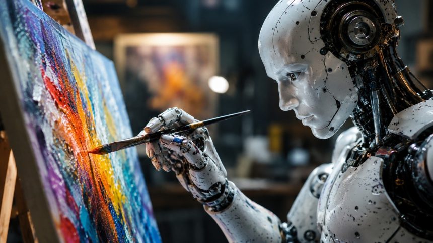 Obraz robota Ai-Da sprzedano w Sotheby’s za 1,084 mln dolarów. Poznaj kulisy portretu Alana Turinga i spór o to, czy sztuczna inteligencja może być artystą na rynku sztuki AI.!