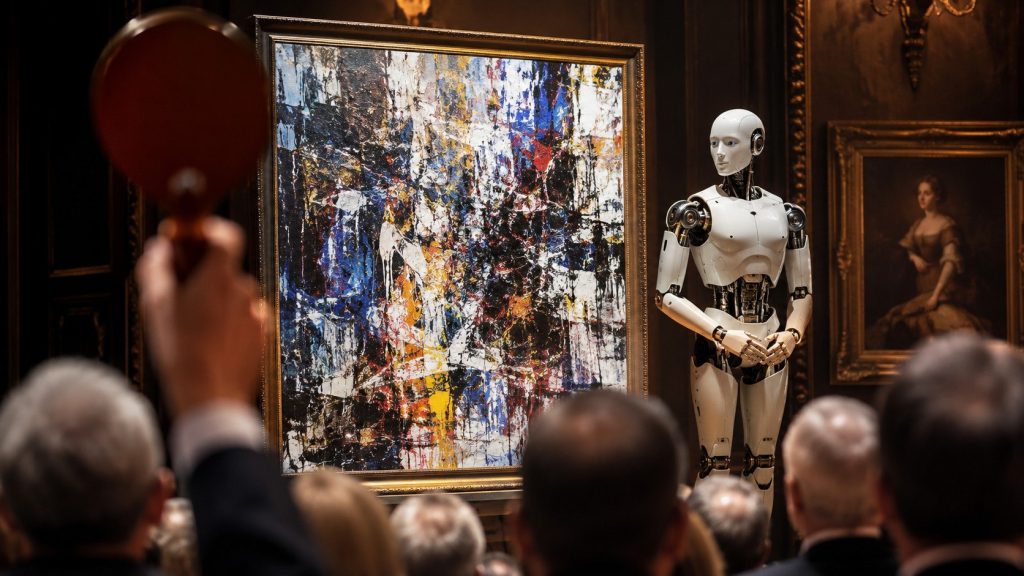 Obraz namalowany przez robota sprzedano za ponad milion dolarów. Czy AI może być artystą