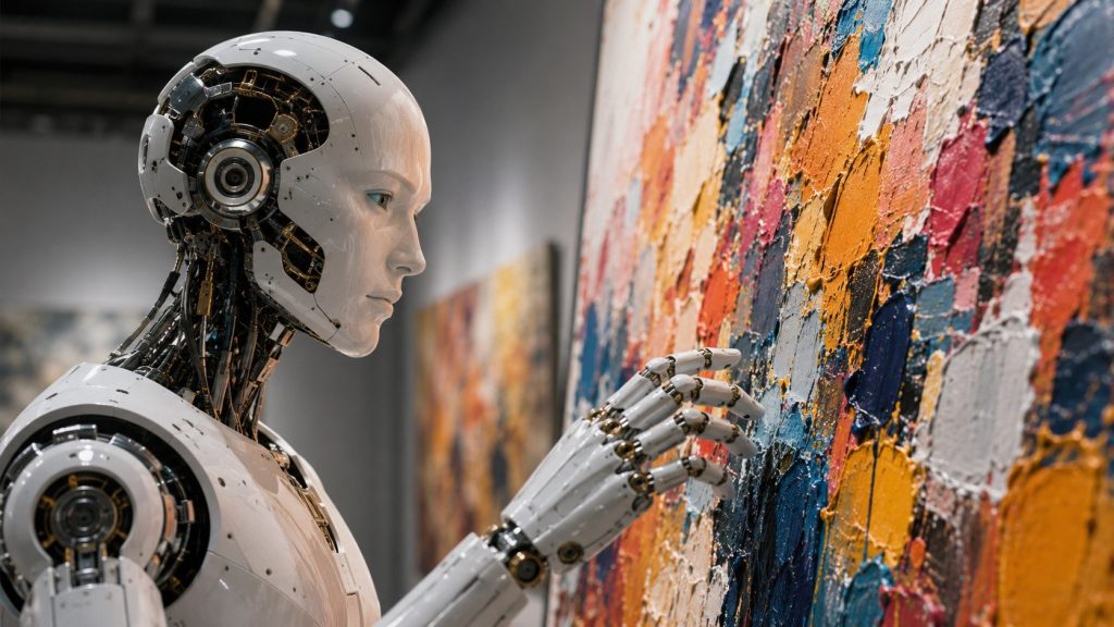 Obraz namalowany przez robota sprzedano za ponad milion dolarów. Czy AI może być artystą