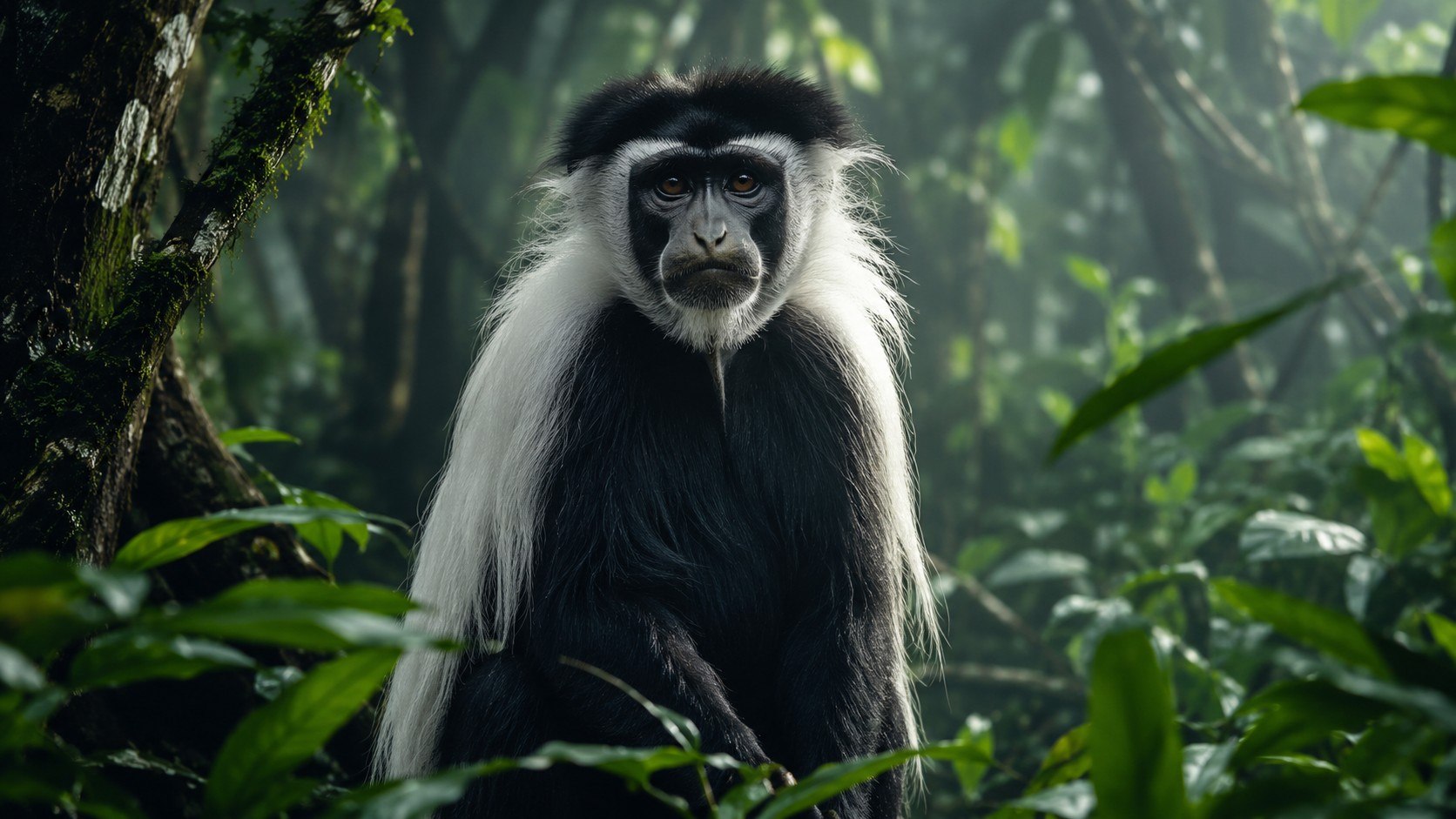 Nowy gatunek małpy odkryty w Afryce. Colobus congoensis ma pomarańczowe usta i niezwykły głos