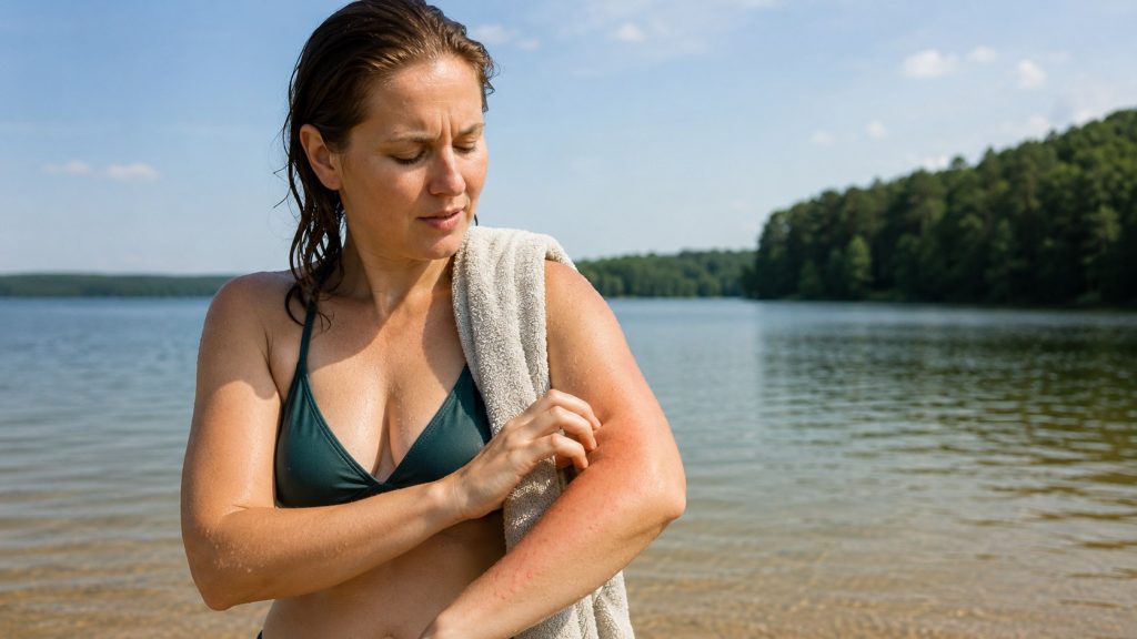 Dlaczego po kąpieli w jeziorze swędzi skóra? Cerkarie, sinice i podrażnienie wodą