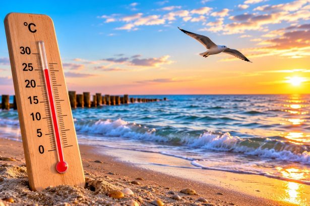 Dlaczego Bałtyk bywa cieplejszy wieczorem niż w południe? Wyjaśniamy wpływ słońca, wiatru, prądów przybrzeżnych i upwellingu na temperaturę wody przy polskich plażach latem. Jak wybrać porę kąpieli?!