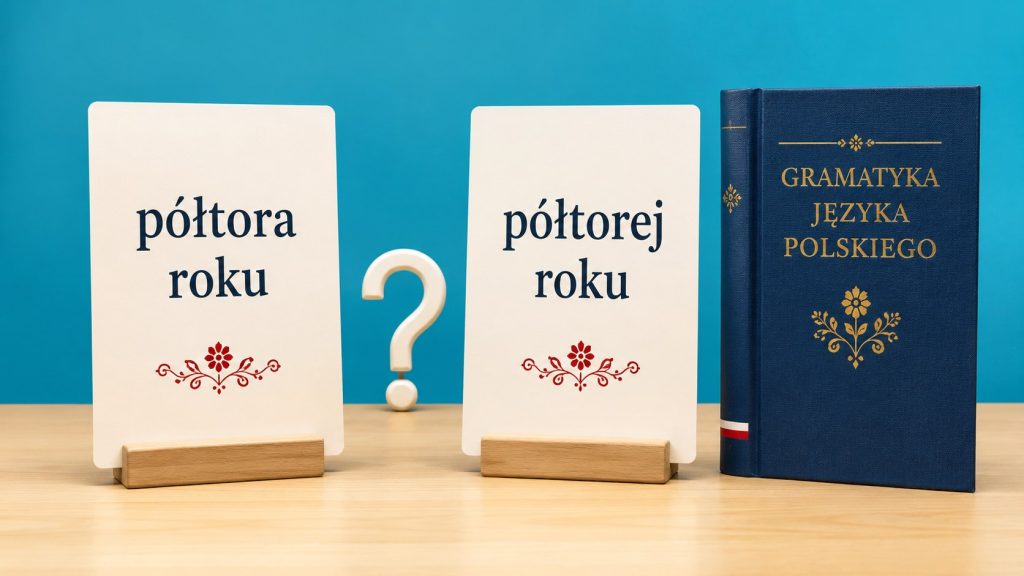 „Półtora roku” czy „półtorej roku”? Ta zasada rozstrzyga, która forma jest poprawna