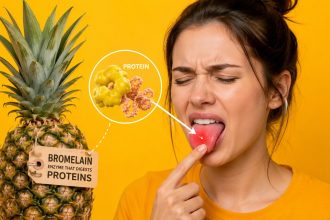 Dlaczego ananas szczypie w język? Wyjaśniamy działanie bromelainy i kwasów, podpowiadamy, jak ograniczyć pieczenie oraz kiedy objawy mogą wskazywać na alergię. Sprawdź przed porcją owocu.