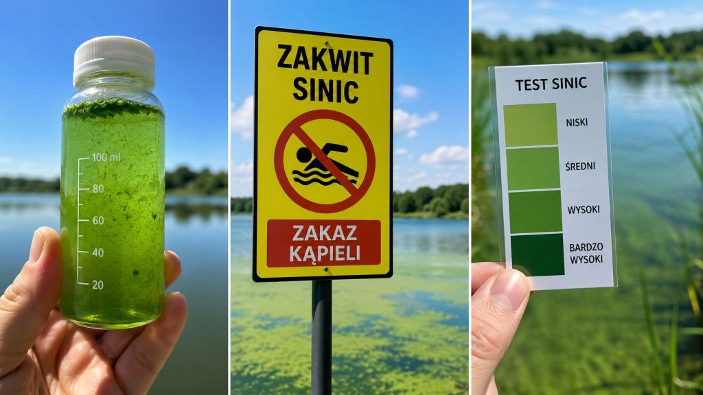 Sinice czy zwykły zakwit glonów? Jak rozpoznać niebezpieczną wodę bez wchodzenia do jeziora