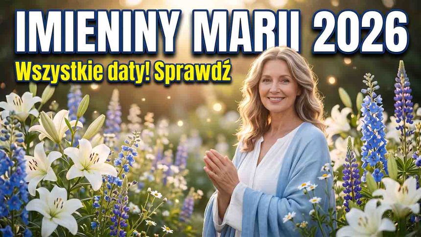 Imieniny Marii 2026 – wszystkie daty, znaczenie i życzenia dla Marysi