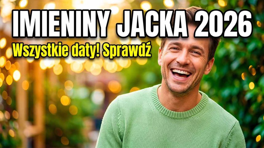 Imieniny Jacka 2026 – wszystkie daty, znaczenie imienia i najlepsze życzenia dla Jacka