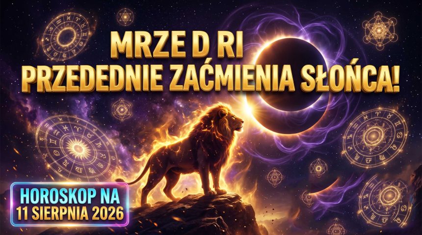 Horoskop na 11 sierpnia 2026 roku: Ostatnie godziny przed zaćmieniem Słońca, szczyt napięcia i kosmiczna próba dla wszystkich znaków zodiaku