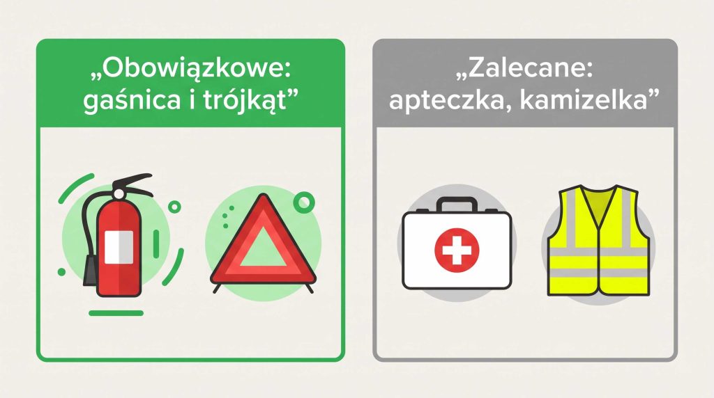 Do kiedy ważna jest gaśnica i apteczka w samochodzie? Przepisy 2026 i terminy przydatności