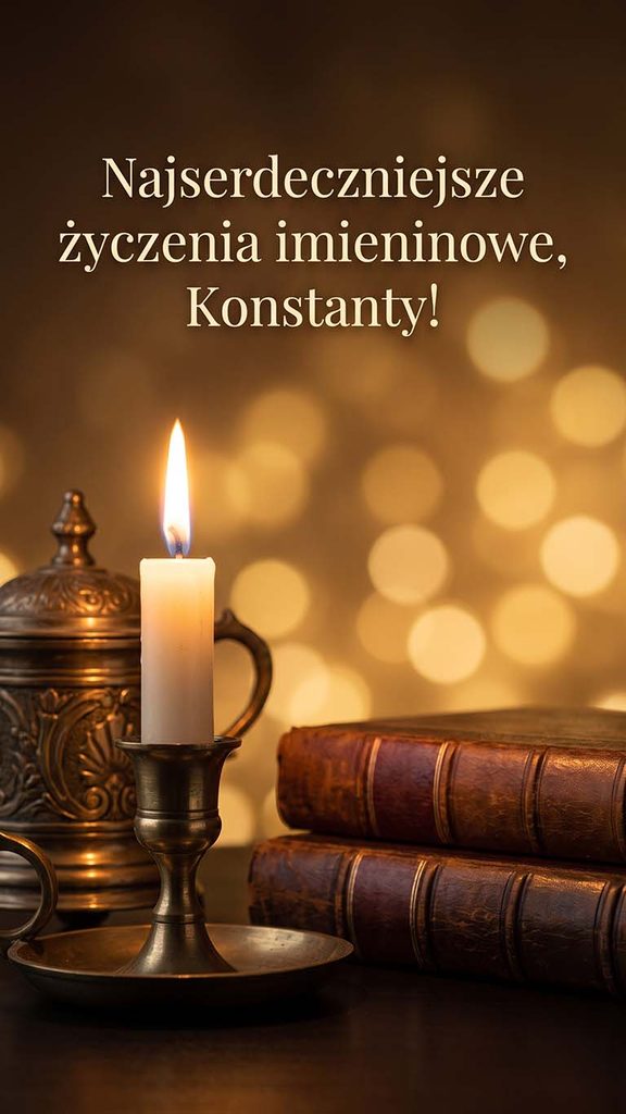 Imieniny Konstantego: 26 sierpnia. Imię, które znaczy „niezłomny"