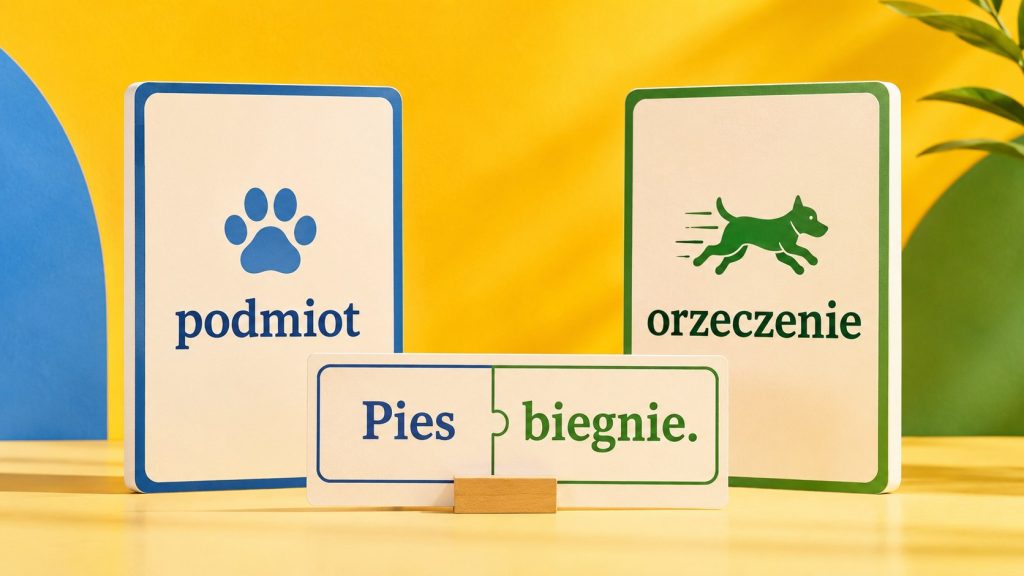 Podmiot i orzeczenie bez stresu — jak znaleźć je w każdym zdaniu? 7 przykładów krok po kroku