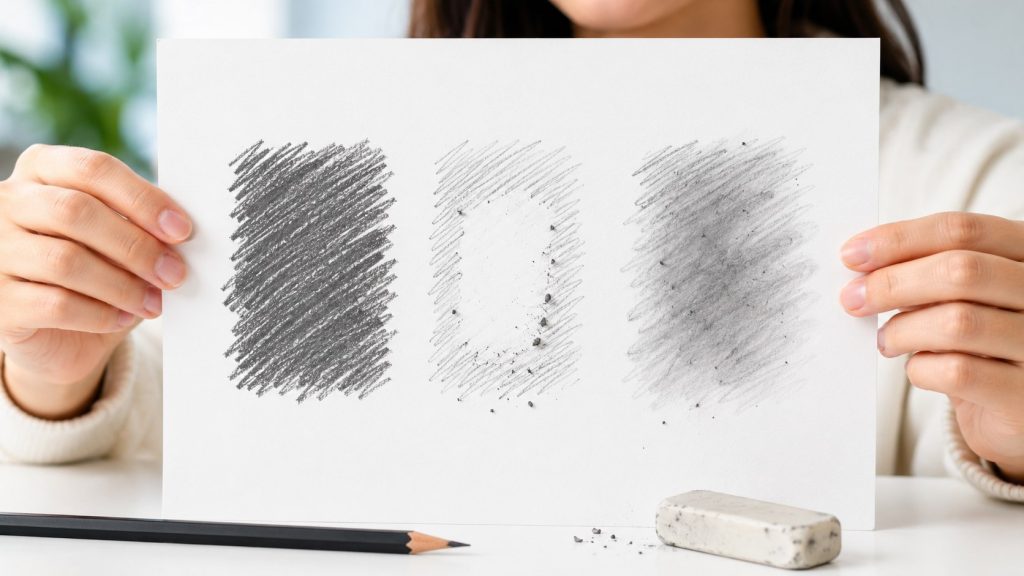Dlaczego gumka czasem rozmazuje ołówek zamiast go ścierać? Grafit, papier i rodzaj gumki