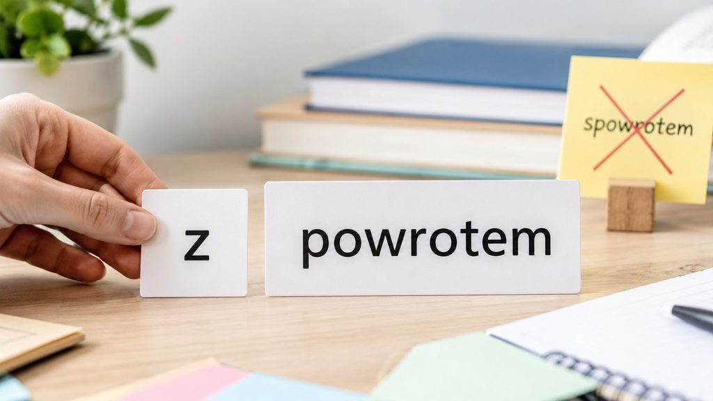 „Z powrotem” czy „spowrotem”? Jedna forma jest poprawna — łatwo ją zapamiętać