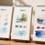 Blok 80, 120 czy 200 g/m²? Sprawdź, jaki papier wybrać do kredek, markerów, akwareli, gwaszu i akryli oraz kiedy sama gramatura nie wystarczy, by uniknąć przebijania i falowania arkusza.